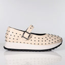 Brinley Stud White Shoe Footwear Minx