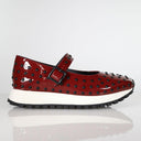 Brinley Stud Dark Cherry Patent Shoe Footwear Minx