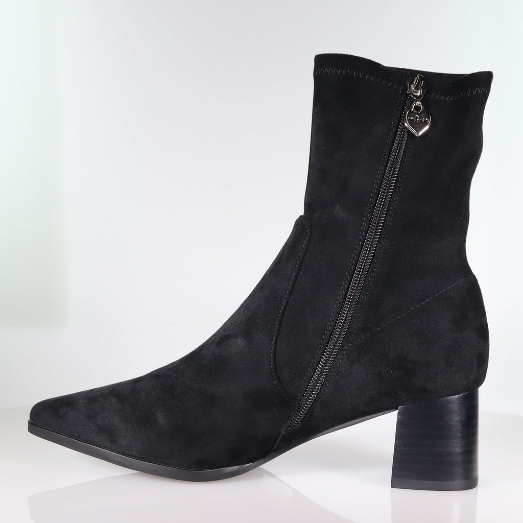 Crest Black Suede Boot Footwear Minx