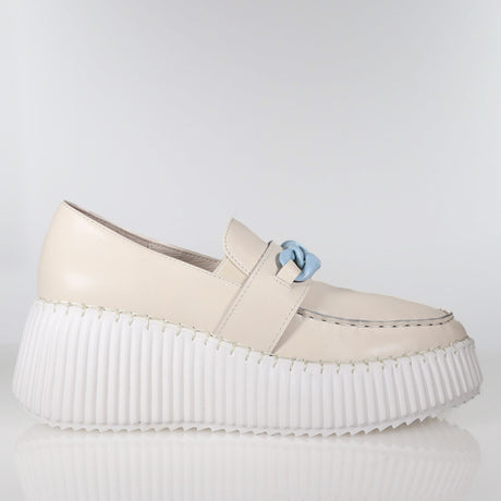 Floyd Ivory Powder Blue Shoe Footwear Minx