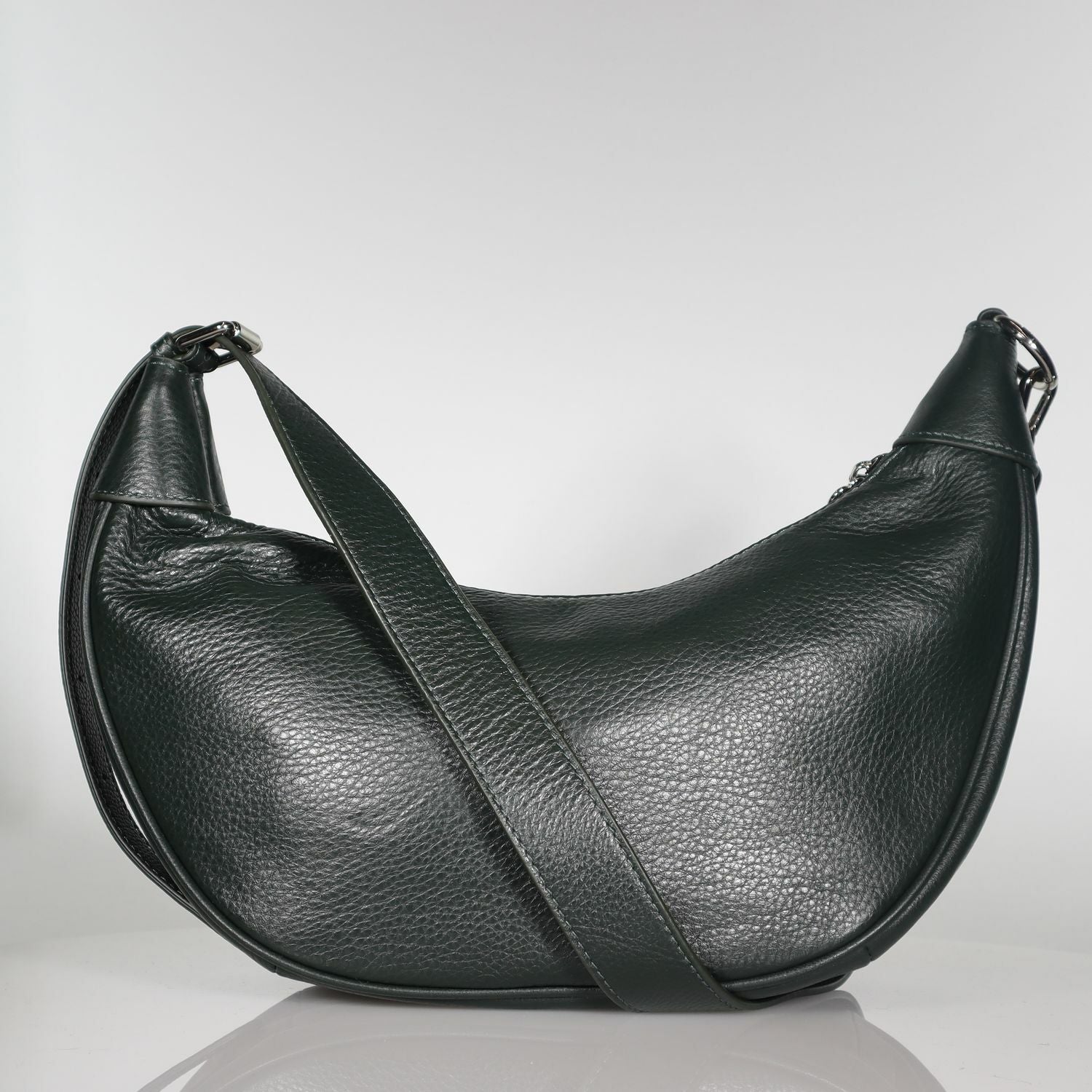 ●PIGMENT●HALF-MOON PADDING BAG_NAVY / 大きくて軽い BIG HALF MOON SHOULDER BAG | CTHY