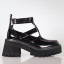 Halo Black Oil Bordo Stitch Shoe Footwear Minx
