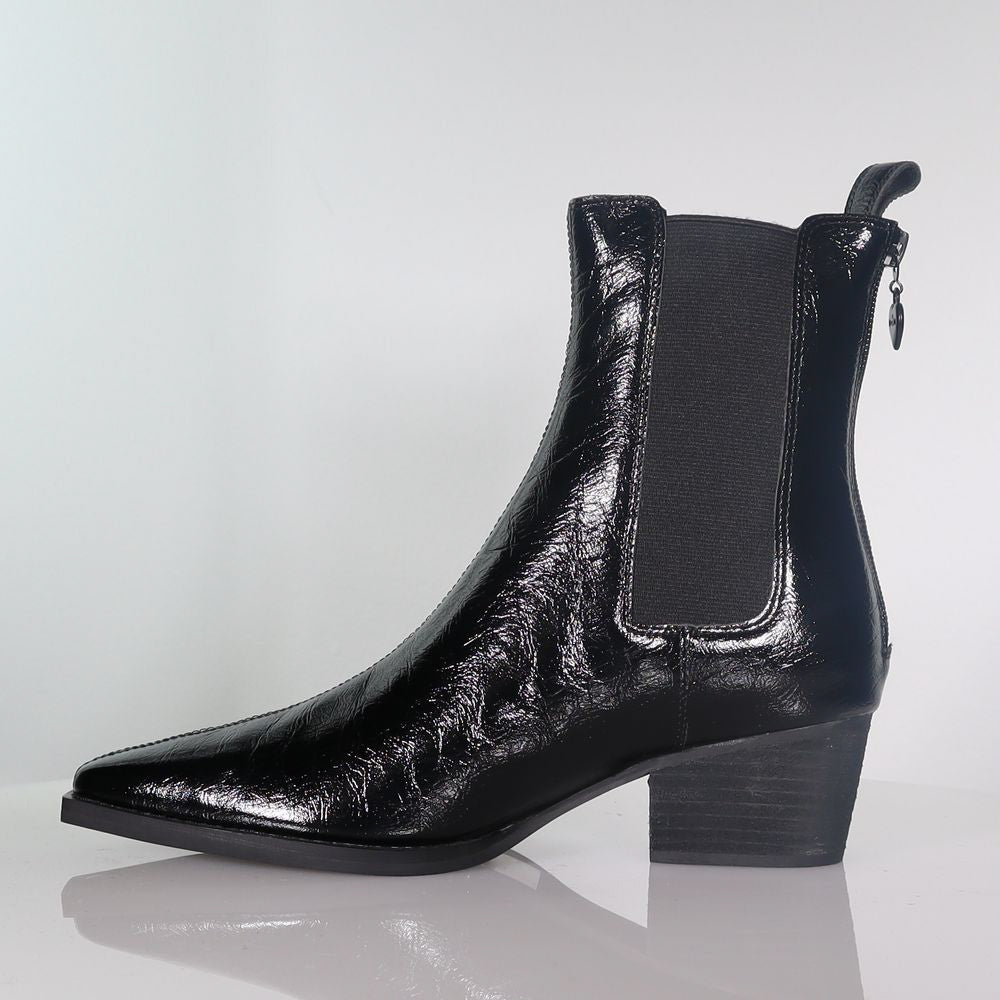 Hawk Black Crinkle Oil Boot Footwear Minx