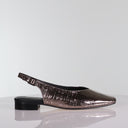 Kensington Pewter Linen Emboss / 36 Shoes MINX Footwear