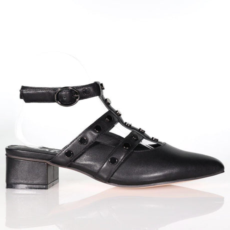 Macey Black/ Pewter Studs / 36 Footwear Minx