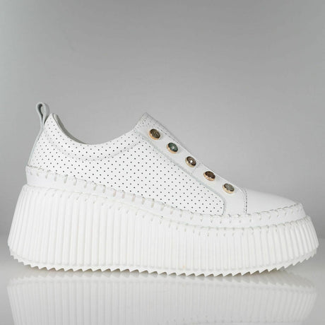 Pearlzie Gems Boost - PRE ORDER White Perf Sneaker Footwear Minx