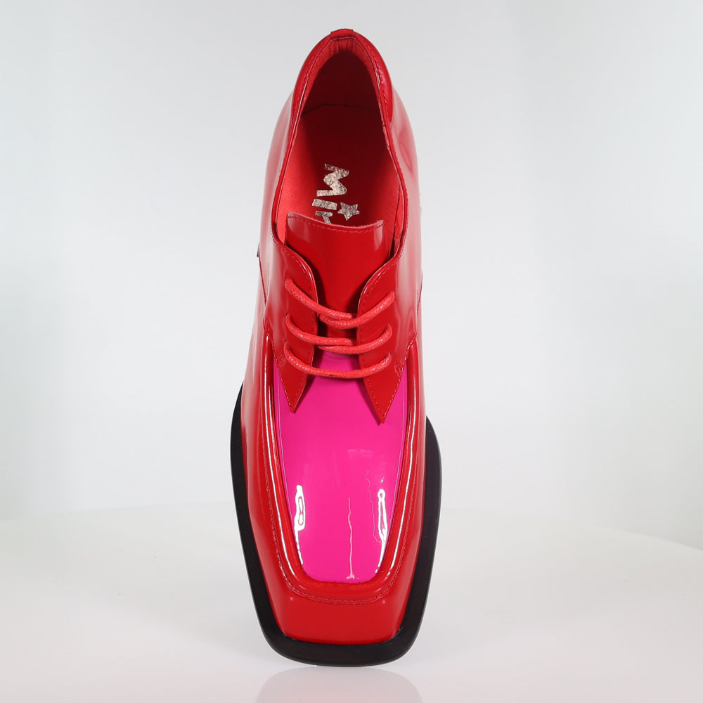 Randy Red Hot Pink Oxford Shoe  Footwear Minx