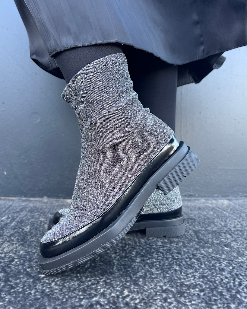 Rhythm Black Sparkle Stretch Footwear Minx