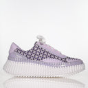 Stitched Up Purple Pattern Combo / 36 Footwear Minx