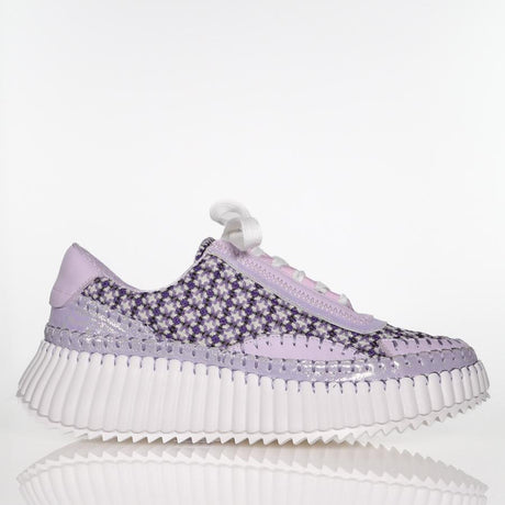 Stitched Up Purple Pattern Combo / 36 Footwear Minx