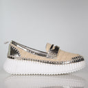 Tidal Gold Woven Metallic Sneaker Footwear Minx