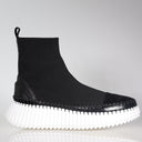 Vortex Black/ Black Stretch Sneaker Footwear Minx
