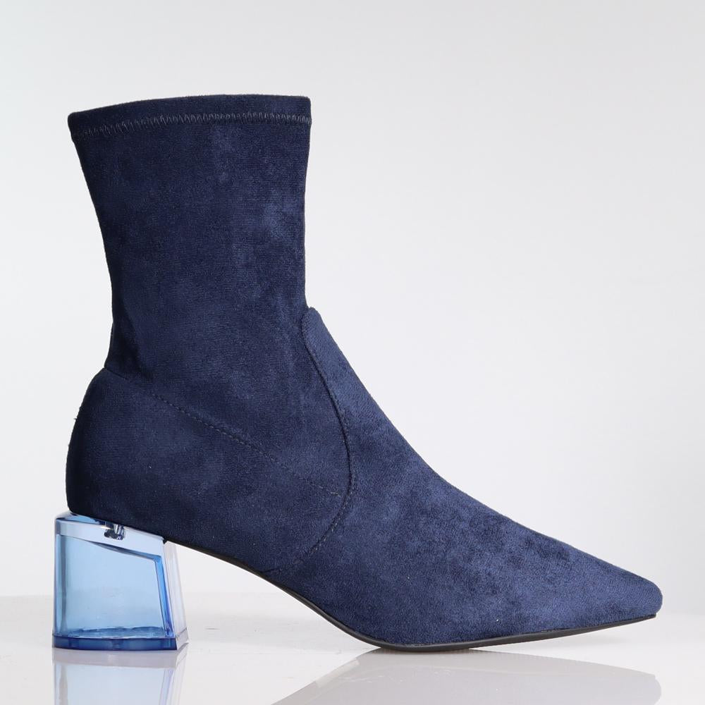 Methacrylate heel stretch ankle boots outlet
