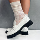 The Loafer Sock Cream Sockette Minx
