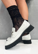Slouch Lace Sock Black Sockette Minx