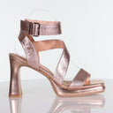 Vera Rose Gold Linear Emboss / 36 Footwear Minx